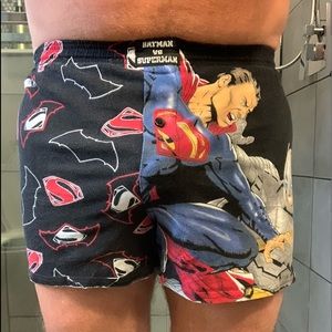 Men’s Medium Batman VS Superman Boxer Briefs w fly